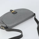 Christian Dior Shoulder Bag Leather Gray Gold Auth ep13132-6