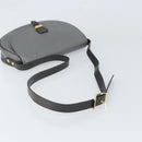 Christian Dior Shoulder Bag Leather Gray Gold Auth ep13132-7