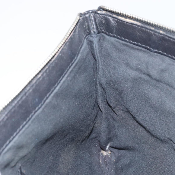 BALENCIAGA Clutch Bag Suede Black Silver 273022 Auth ep13134