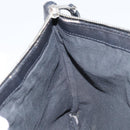 BALENCIAGA Clutch Bag Suede Black Silver 273022 Auth ep13134-18