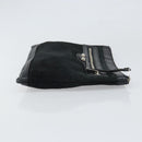 BALENCIAGA Clutch Bag Suede Black Silver 273022 Auth ep13134-3