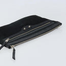 BALENCIAGA Clutch Bag Suede Black Silver 273022 Auth ep13134-5