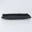 BALENCIAGA Clutch Bag Suede Black Silver 273022 Auth ep13134-6