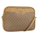 GUCCI Micro GG Supreme Shoulder Bag PVC Beige Gold Auth ep13139-1