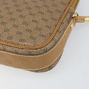 GUCCI Micro GG Supreme Shoulder Bag PVC Beige Gold Auth ep13139-10