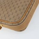 GUCCI Micro GG Supreme Shoulder Bag PVC Beige Gold Auth ep13139-13
