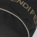 FENDI Hand Bag Nylon Black Silver Auth ep13140-15