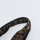 FENDI Hand Bag Nylon Black Silver Auth ep13140-8