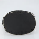 FENDI Hand Bag Nylon Black Silver Auth ep13140-5