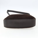 GUCCI Bamboo Hand Bag Suede 2way Brown Gold 001 1705 1577 Auth ep13141-5