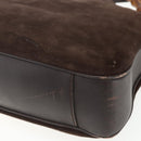 GUCCI Bamboo Hand Bag Suede 2way Brown Gold 001 1705 1577 Auth ep13141-17