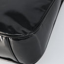 GUCCI Bamboo Hand Bag Patent leather Black Silver 001 2113 Auth ep13142-9