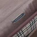 BURBERRY Hand Bag Leather Brown Silver Auth ep13146-18