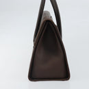 BURBERRY Hand Bag Leather Brown Silver Auth ep13146-4