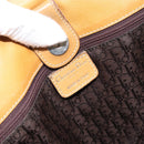 Christian Dior Hand Bag Leather Beige Silver Auth ep13147-10