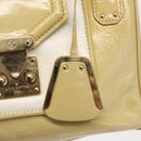 LOUIS VUITTON Cruise line Sac Bicolor Hand Bag Enamel Yellow M92547 Auth ep13148-18