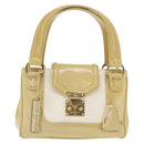 LOUIS VUITTON Cruise line Sac Bicolor Hand Bag Enamel Yellow M92547 Auth ep13148-13