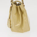 LOUIS VUITTON Cruise line Sac Bicolor Hand Bag Enamel Yellow M92547 Auth ep13148-3