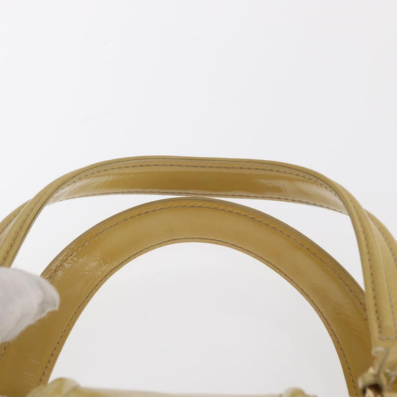 LOUIS VUITTON Cruise line Sac Bicolor Hand Bag Enamel Yellow M92547 Auth ep13148