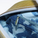 Christian Dior Hand Bag Patent leather Green Silver Auth ep13160-22