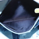 Christian Dior Hand Bag Patent leather Green Silver Auth ep13160-23