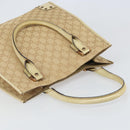 GUCCI GG Canvas Tote Bag Beige Gold 124261 Auth ep13162-6
