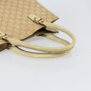 GUCCI GG Canvas Tote Bag Beige Gold 124261 Auth ep13162-7