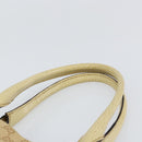 GUCCI GG Canvas Tote Bag Beige Gold 124261 Auth ep13162-8