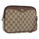 GUCCI GG Supreme Shoulder Bag PVC Beige Gold 97 02 068 Auth ep13164-1