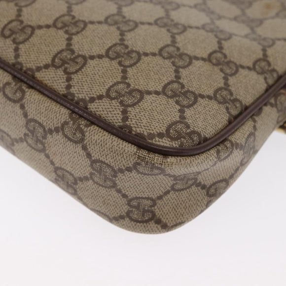 GUCCI GG Supreme Shoulder Bag PVC Beige Gold 97 02 068 Auth ep13164