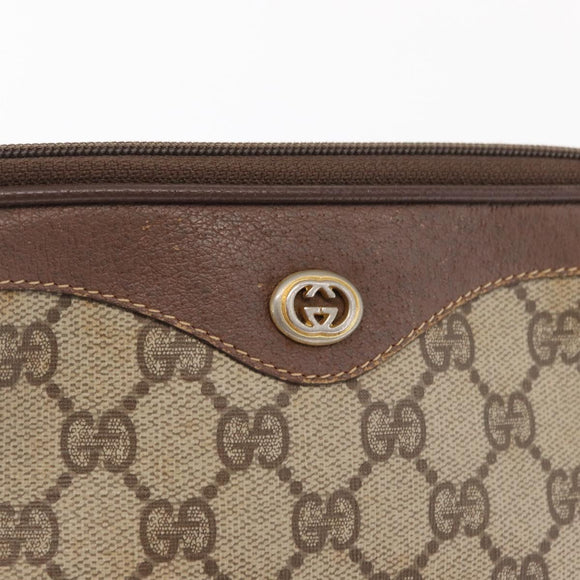 GUCCI GG Supreme Shoulder Bag PVC Beige Gold 97 02 068 Auth ep13164