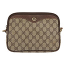 GUCCI GG Supreme Shoulder Bag PVC Beige Gold 97 02 068 Auth ep13164-13