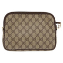 GUCCI GG Supreme Shoulder Bag PVC Beige Gold 97 02 068 Auth ep13164-2