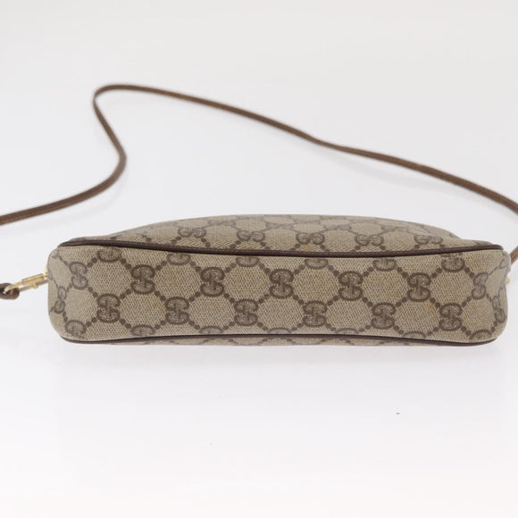 GUCCI GG Supreme Shoulder Bag PVC Beige Gold 97 02 068 Auth ep13164