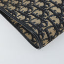 Christian Dior Trotter Canvas Shoulder Bag Navy Gold Auth ep13166-14