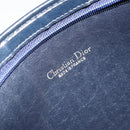 Christian Dior Trotter Canvas Shoulder Bag Navy Gold Auth ep13166-11