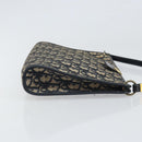 Christian Dior Trotter Canvas Shoulder Bag Navy Gold Auth ep13166-3