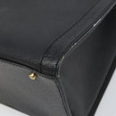 GUCCI Bamboo Hand Bag Leather Black Gold 002 1186 0260 Auth ep13167-9