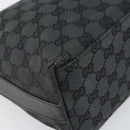 GUCCI GG Canvas Hand Bag Black Silver 000 0602 Auth ep13168-11
