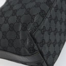 GUCCI GG Canvas Hand Bag Black Silver 000 0602 Auth ep13168-13