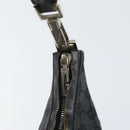 GUCCI GG Canvas Hand Bag Black Silver 000 0602 Auth ep13168-15