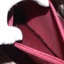 BURBERRY Hand Bag Leather Red Gold Auth ep13169-22