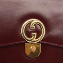 GUCCI Handtasche Leder Bordeaux Gold Original ep13170-17