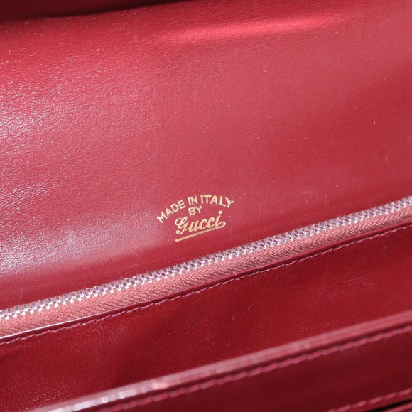 GUCCI Handtasche Leder Bordeaux Gold Original ep13170