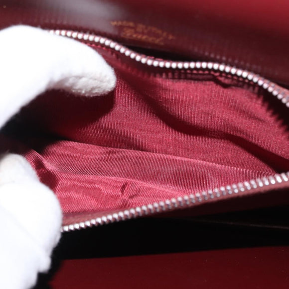 GUCCI Handtasche Leder Bordeaux Gold Original ep13170