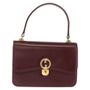 GUCCI Handtasche Leder Bordeaux Gold Original ep13170-13