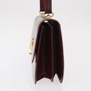 GUCCI Handtasche Leder Bordeaux Gold Original ep13170-3