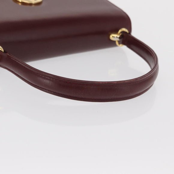 GUCCI Handtasche Leder Bordeaux Gold Original ep13170