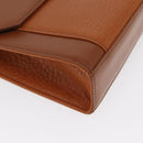 Burberrys Shoulder Bag Leather Brown Gold Auth ep13171-9