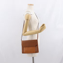 Burberrys Shoulder Bag Leather Brown Gold Auth ep13171-22